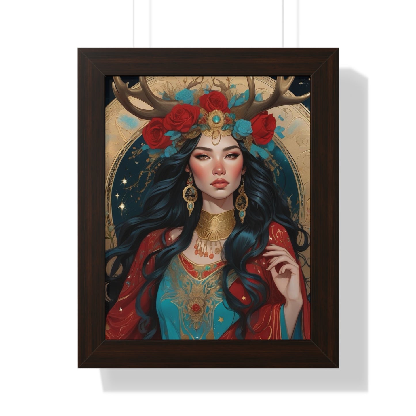 Artemis Goddess of the Hunt Art Collection Framed Vertical Poster