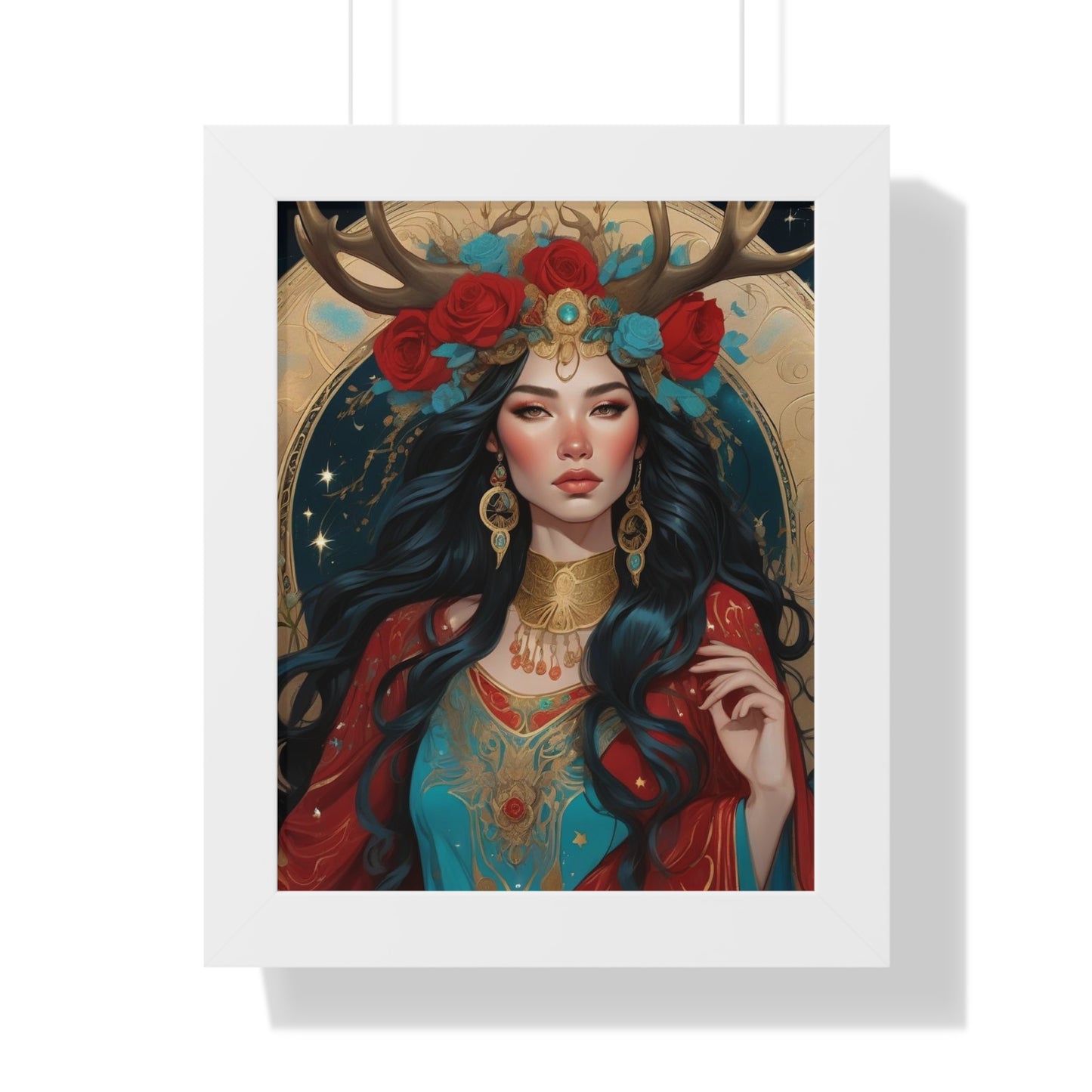 Artemis Goddess of the Hunt Art Collection Framed Vertical Poster